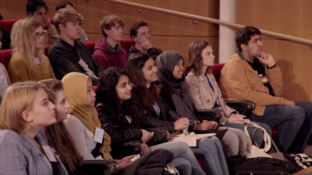 Students at at launch of IRIS Genome Decoders