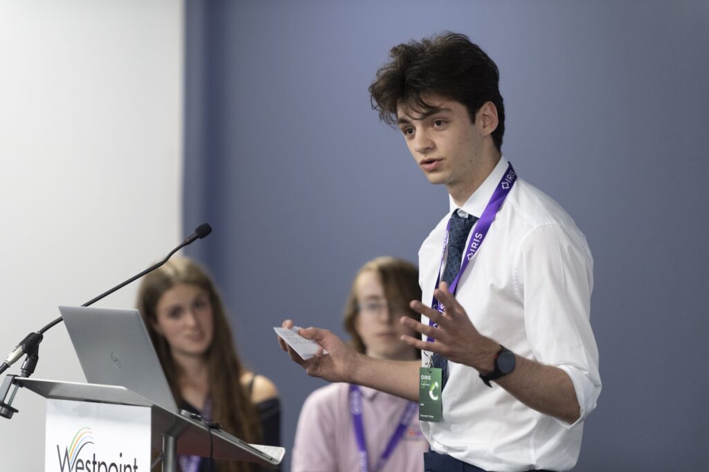 Presenting at conference